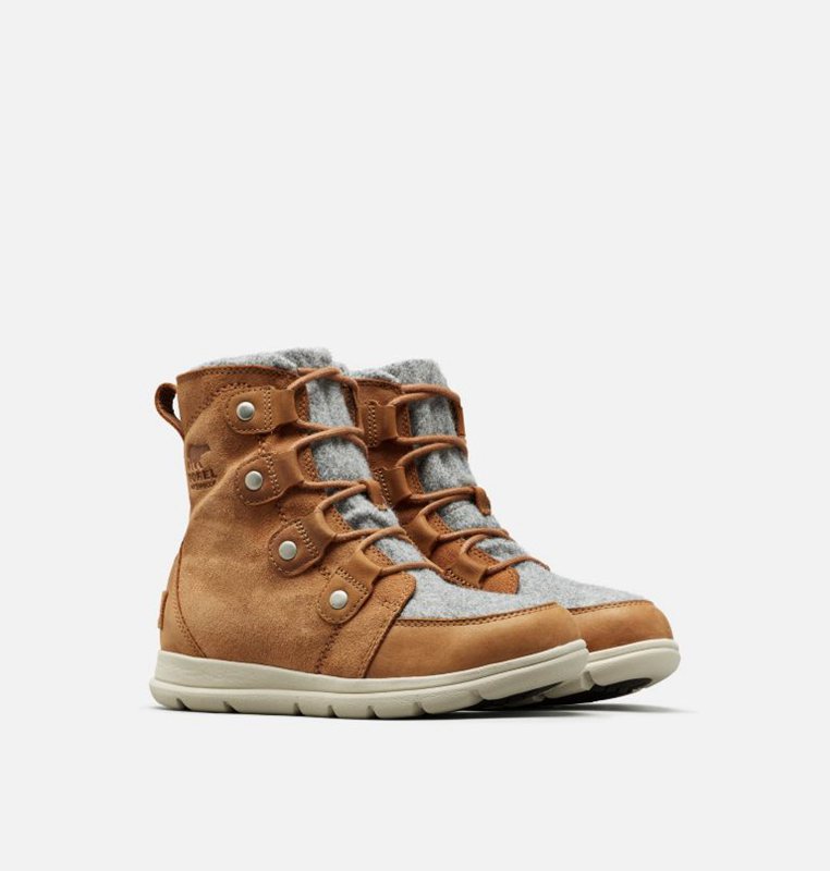 Sorel Dam Vinterkängor Brun - Explorer™ Joan Låga - MFX-276850